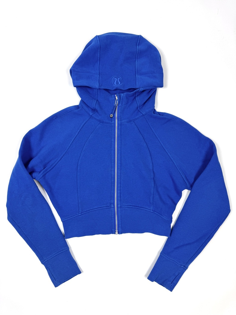 lululemon Scuba Full Zip Cropped Hoodie Sweatshirt